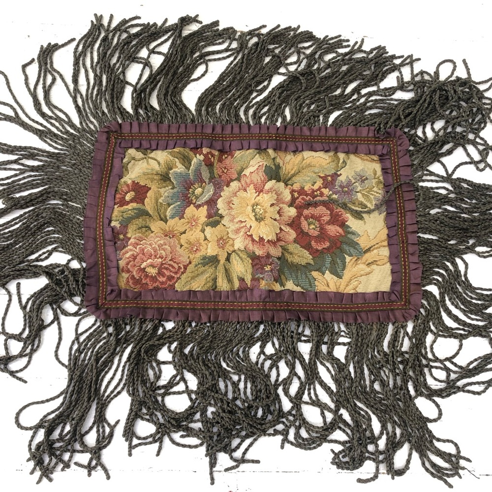 Fringe Tapestry Throw Pillow Cover
